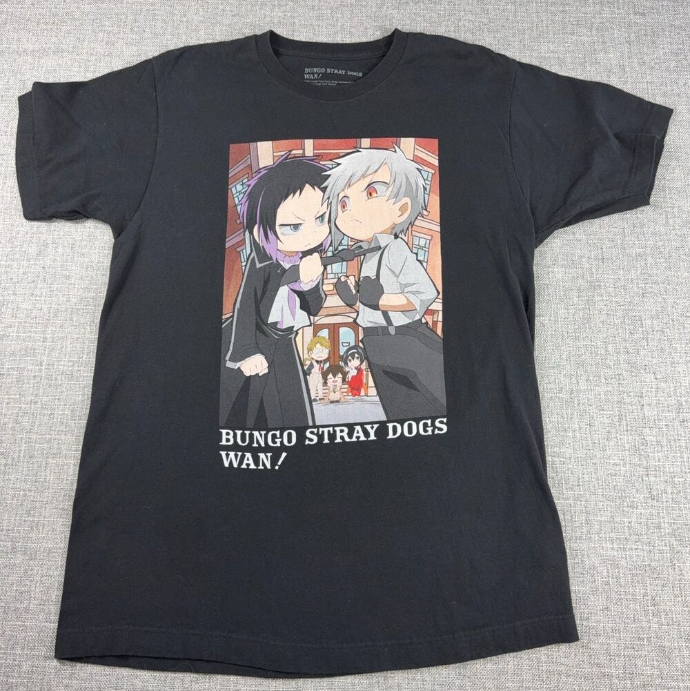Bungo Stray Dogs WAN T Shirt Adult L Black Akutagawa Atsushi Anime Manga